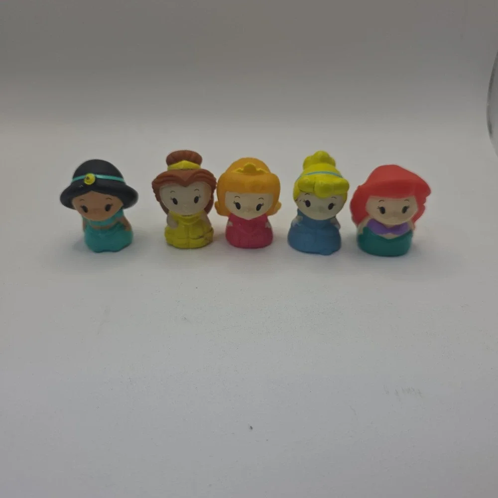 Disney Princess Finger Puppets Set of 5 Ariel Belle Jasmine Cinderella Aurora